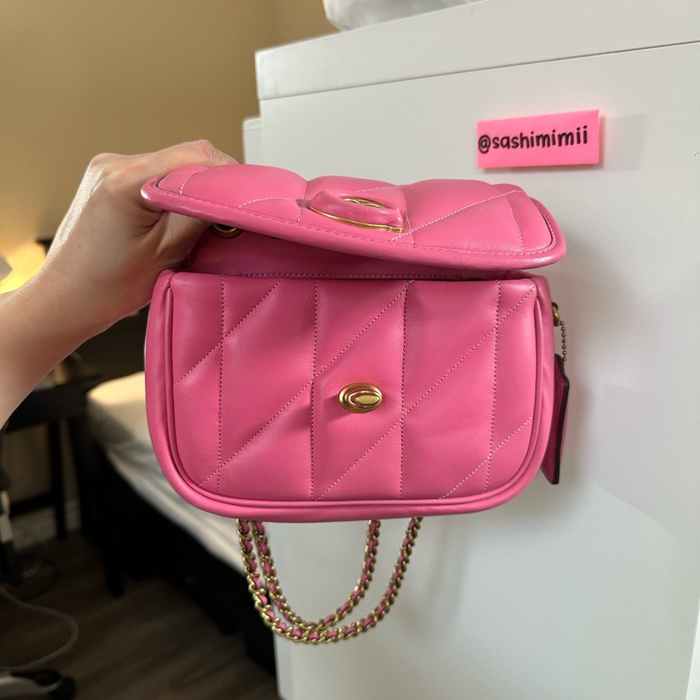 Coach Pillow Quilted Madison Shoulder Bag 18 - Petunia Pink - Picture 6 of 9